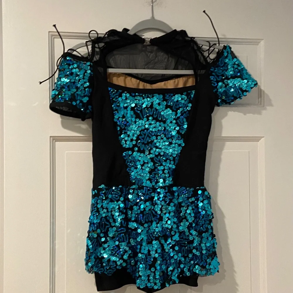 A Wish Come True Dance Costume Me & You with Blue Sequined Detailing